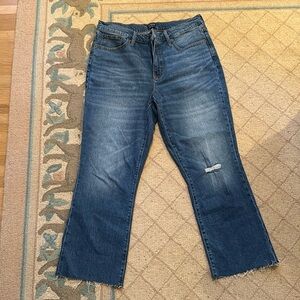 I.Crew Mid-Rise Flare Crop